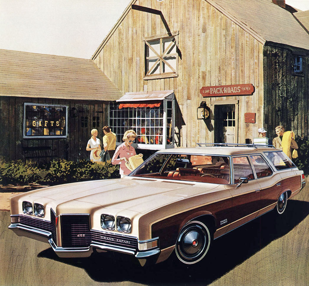 1971 Pontiac Grand Safari 3-Seat Station Wagon - 'Shopping Westport': Art Fitzpatrick and Van Kaufman