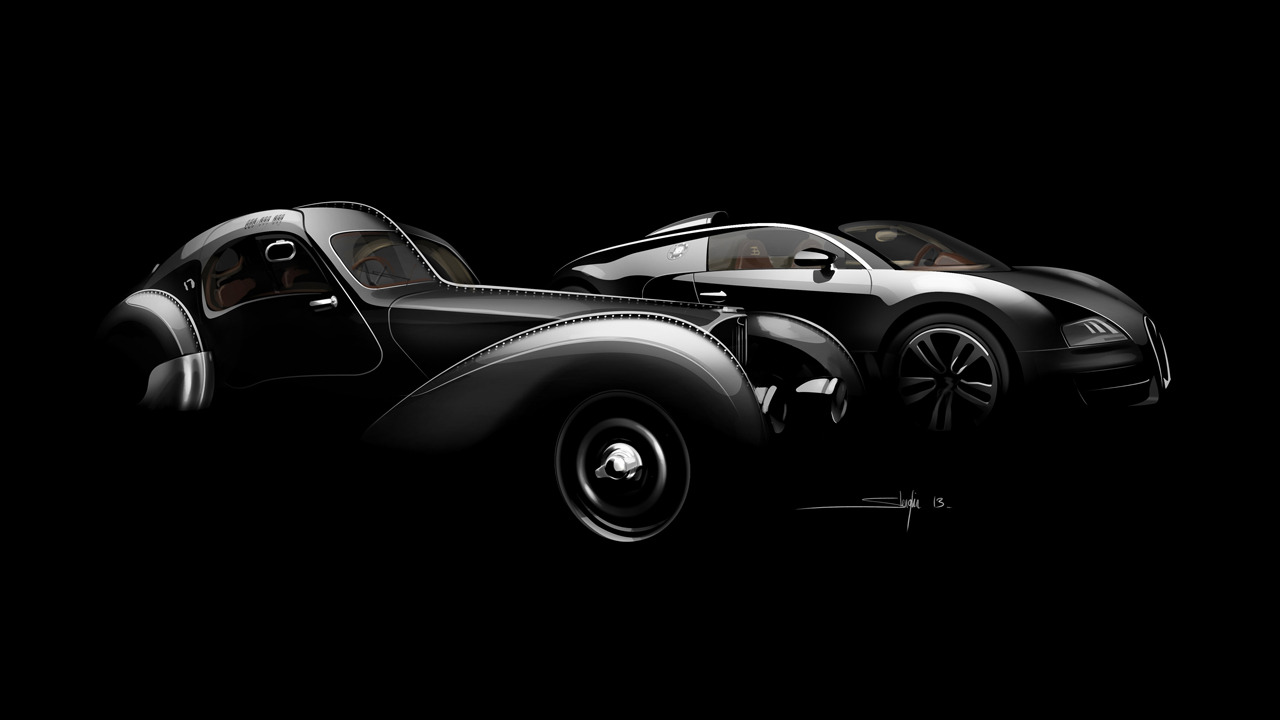 Bugatti Veyron 'Jean Bugatti' (2013) - Design inspiration from the Type 57SC Atlantic