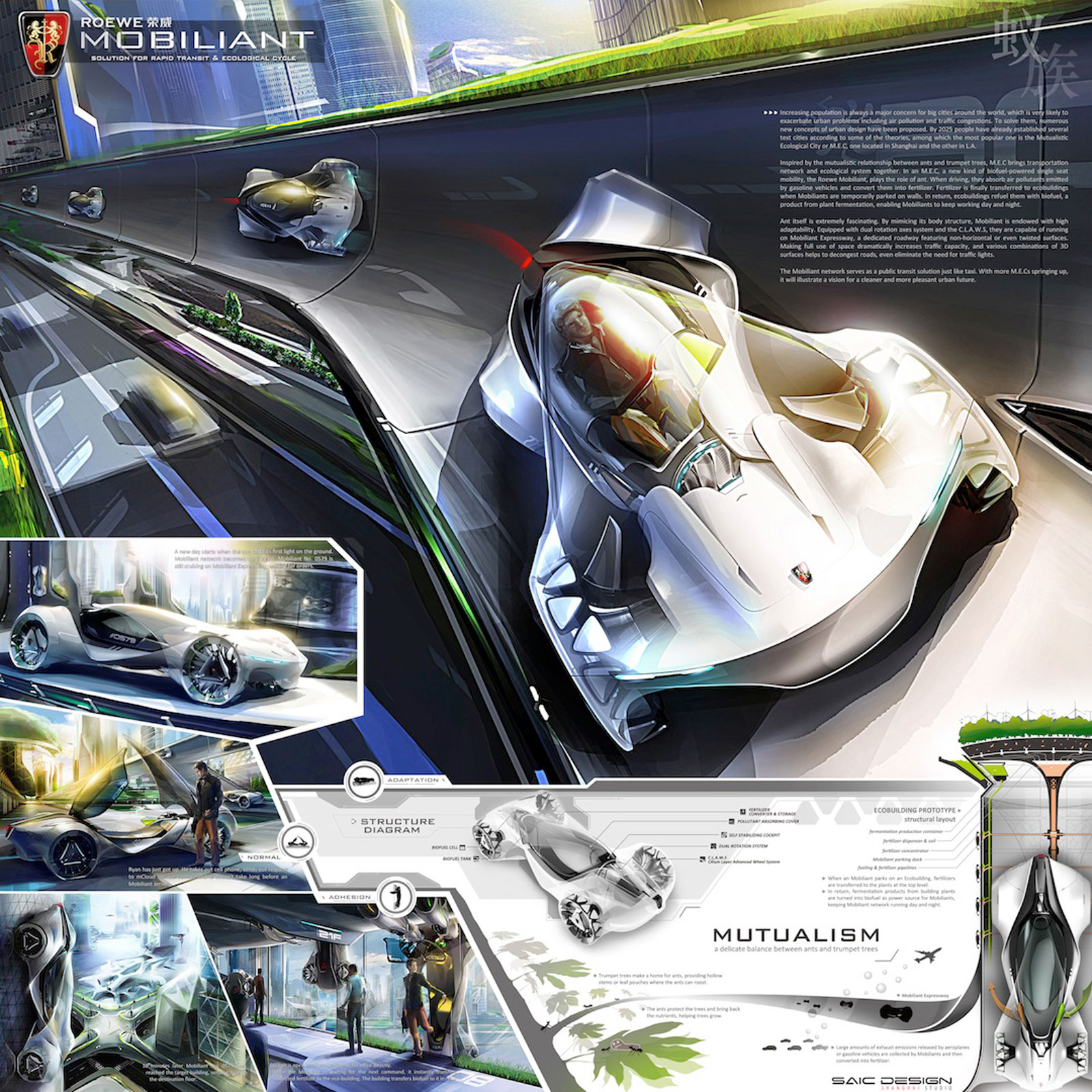 LA Design Challenge (2013): Roewe Mobiliant Concept