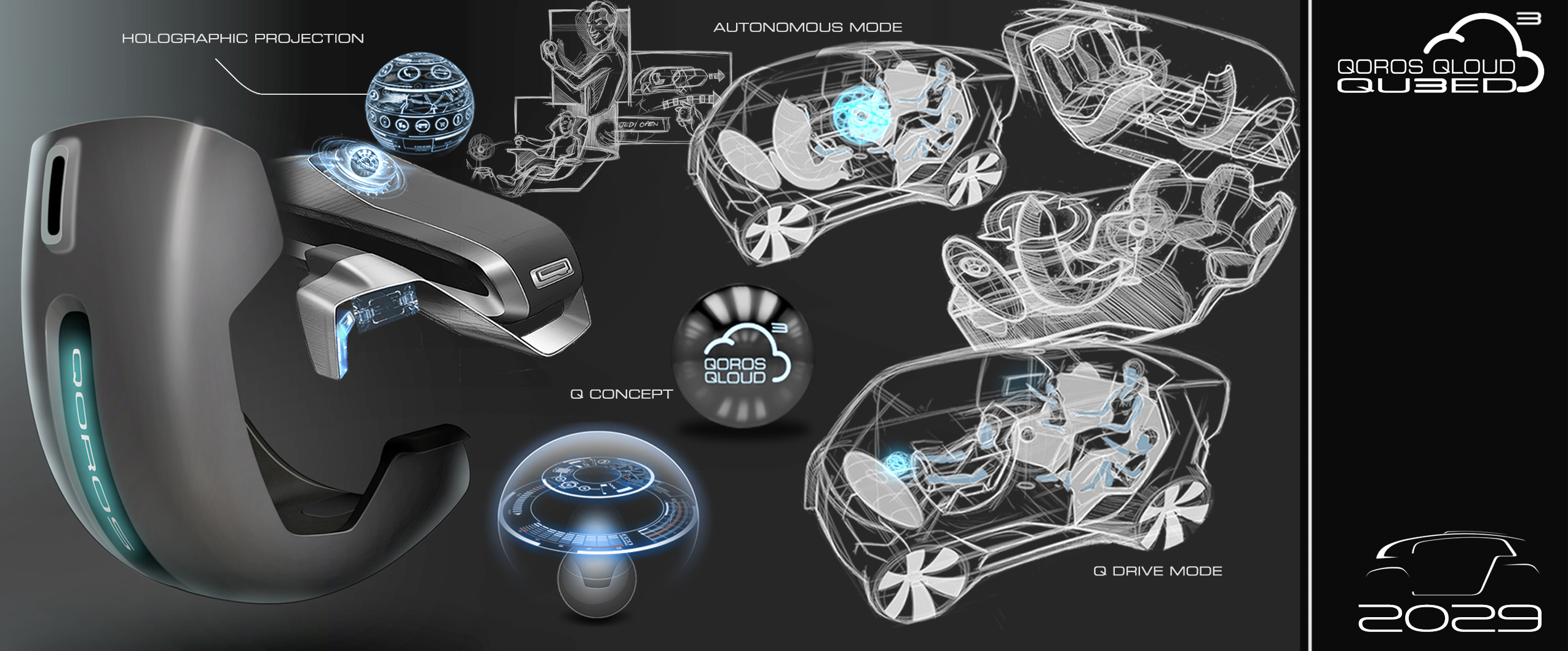 LA Design Challenge (2014): Qoros Qloud Qubed