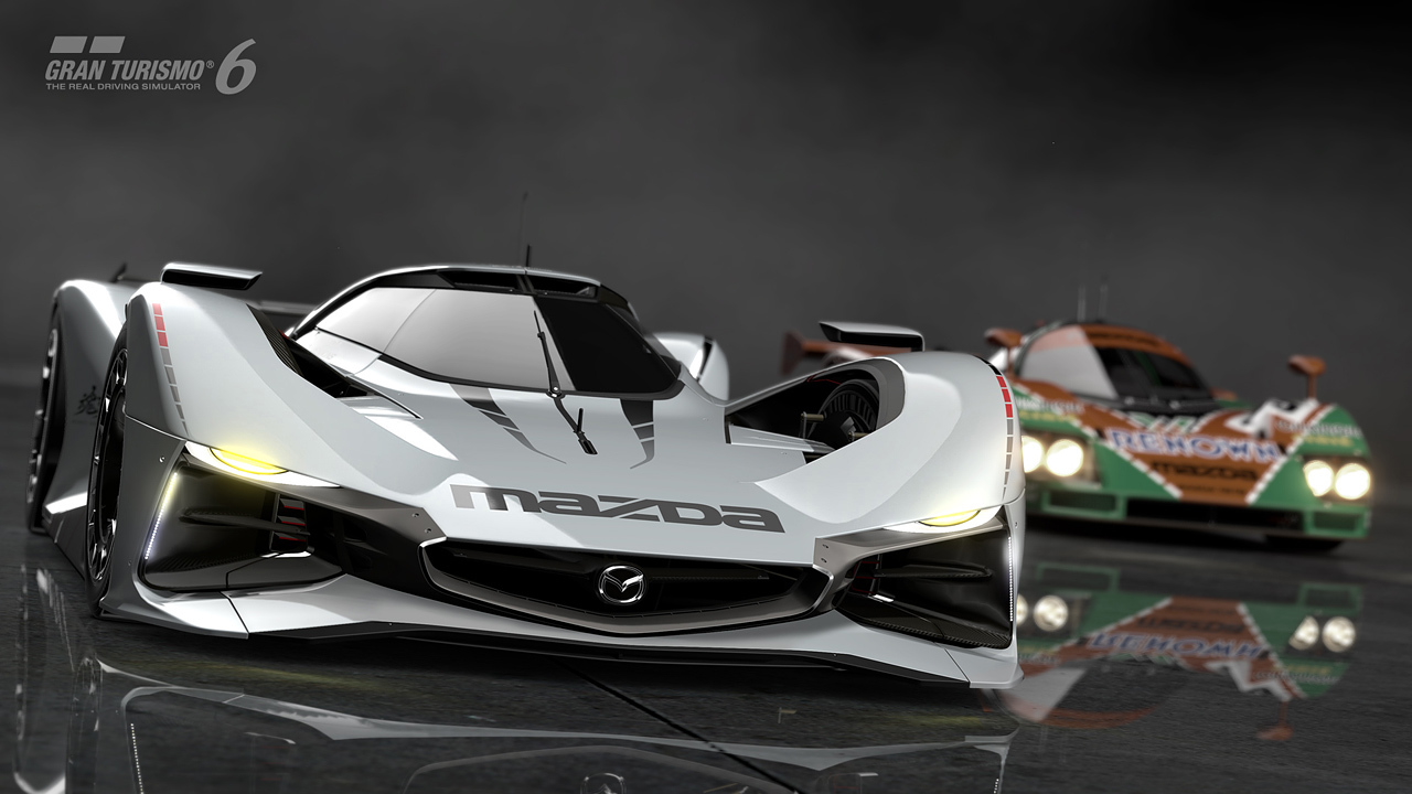 Mazda LM55 Vision Gran Turismo (2014) - Design inspiration from the Mazda 787B