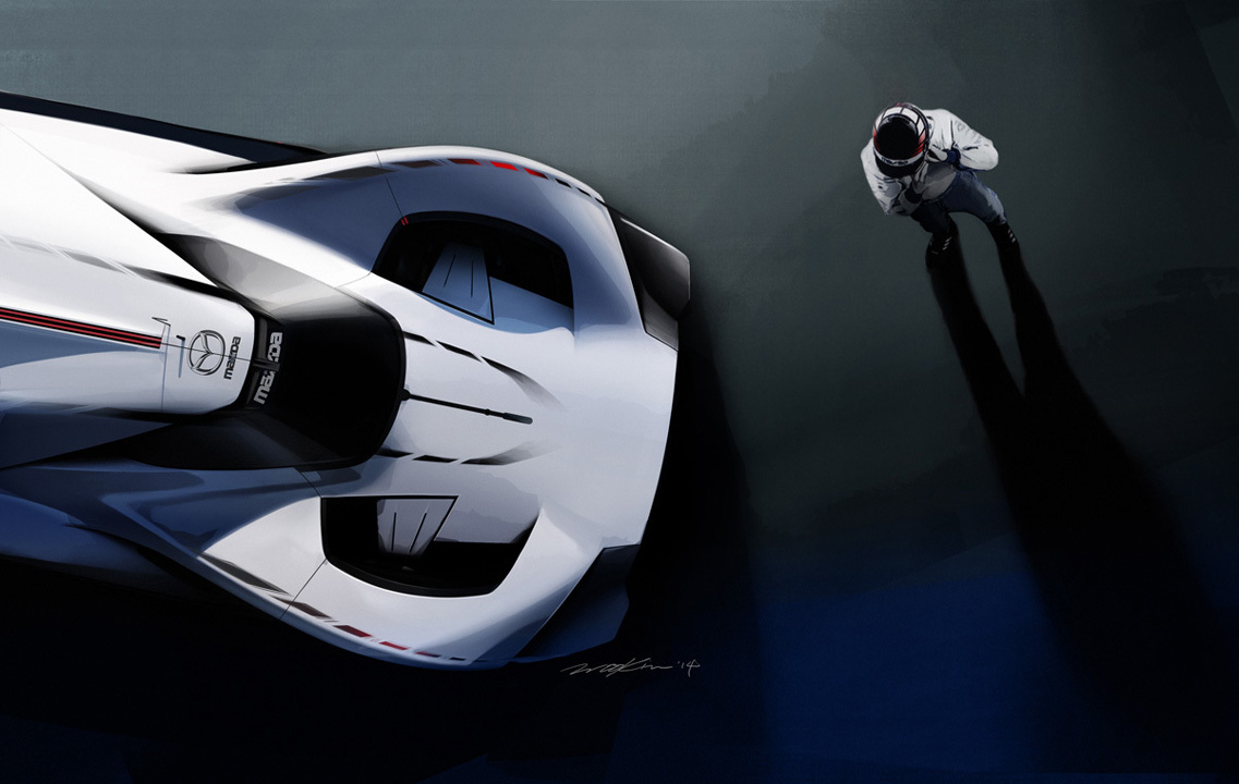Mazda LM55 Vision Gran Turismo (2014) - Design Sketch