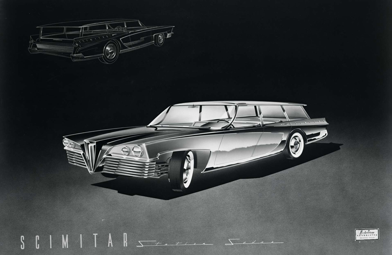 Scimitar Station Sedan Proposal by Brooks Stevens, 1957