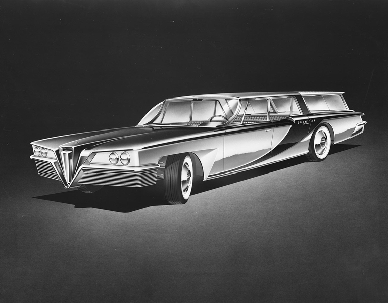 Scimitar Station Sedan Rendering by Brooks Stevens, 1958