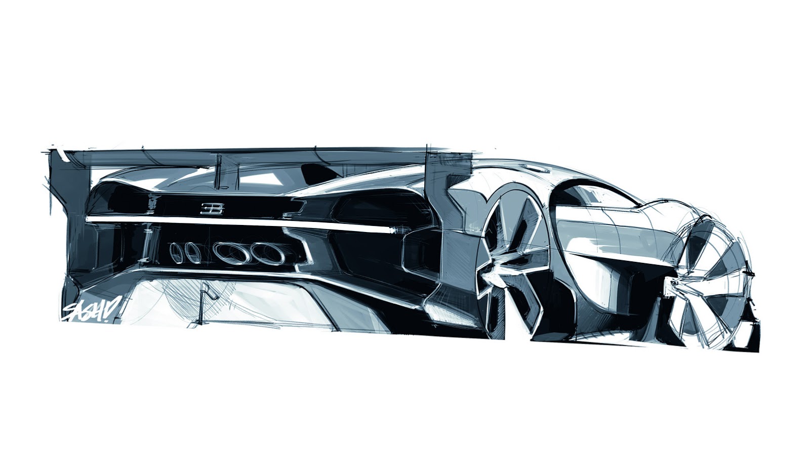 Bugatti Vision Gran Turismo (2015) - Design Sketch