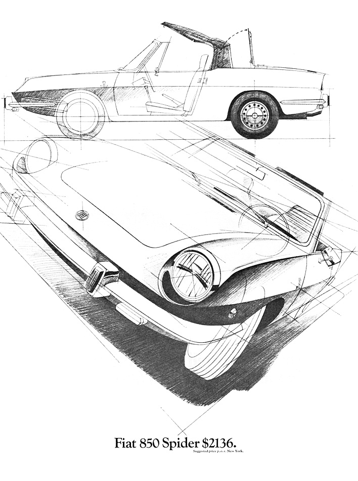 Fiat 850 Spider Ad (1969)