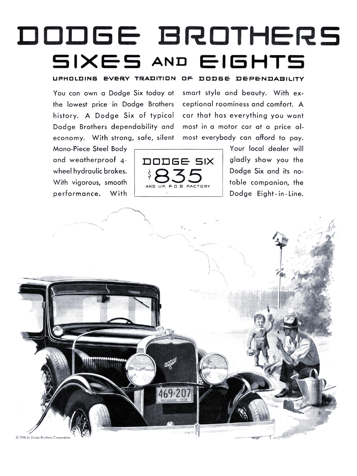 Dodge Brothers Six Ad (May-June, 1930)