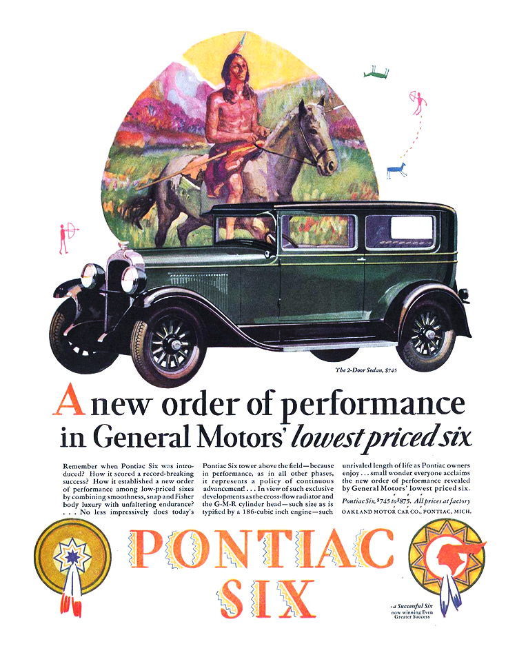 Pontiac Six Ad (July, 1928): 2-Door Sedan - A new order of performance in General Motors' lowest priced six