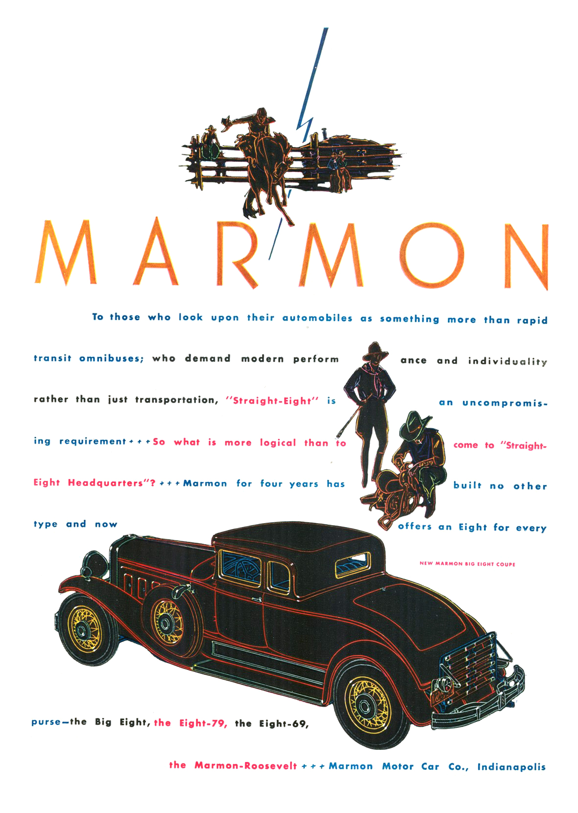 Marmon Ad (May, 1930) - New Big Eight Coupe
