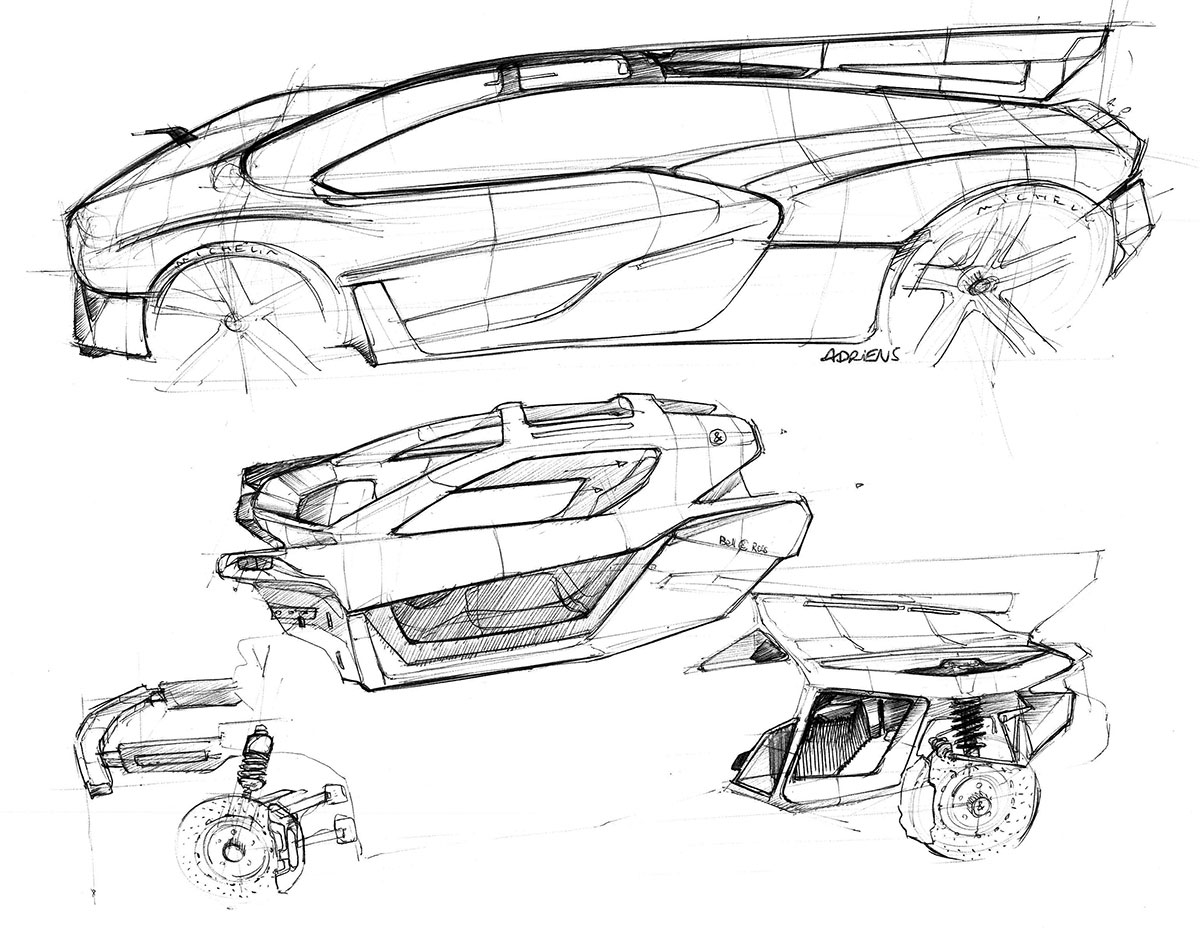 Bell & Ross AeroGT Concept (2016) - Design Sketches