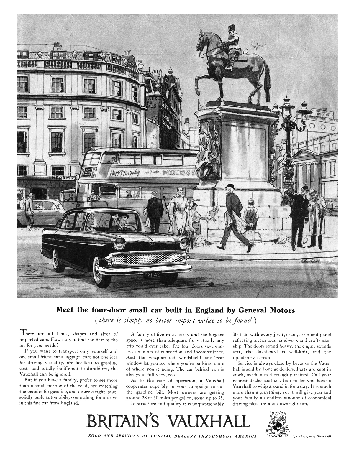 Britain's Vauxhall Ad (October, 1959): Illustrated by Allan Kass