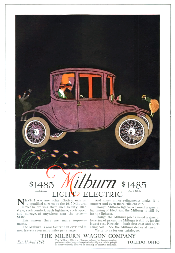 Milburn Light Electric Ad (February, 1916)