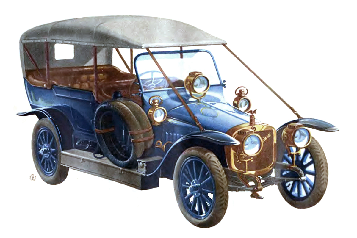 Руссо-Балт С24/40 (1913-1918 гг.): Рисунок Эдуарда Молчанова