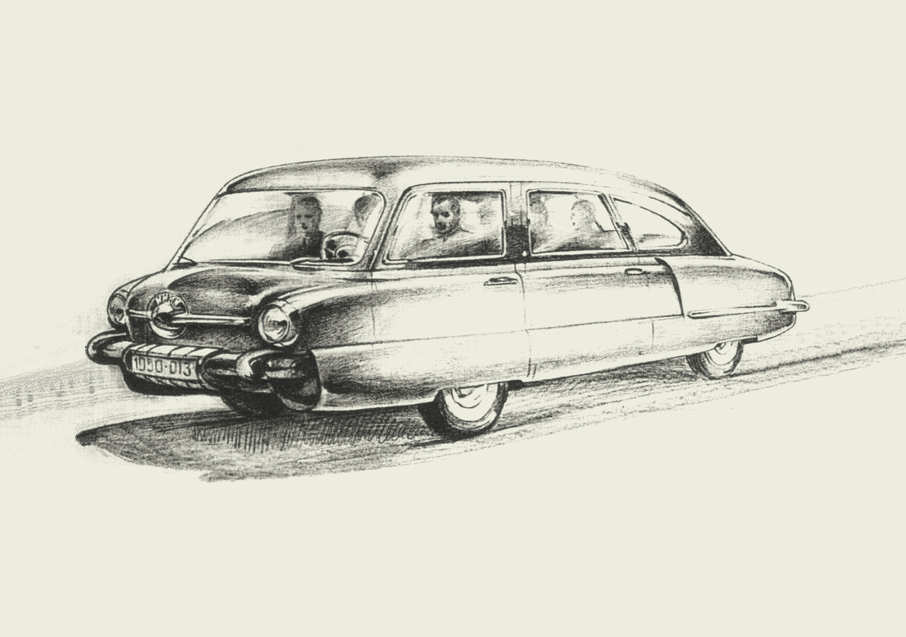 НАМИ-013 - Эскиз Владимира Ивановича Арямова, 1950