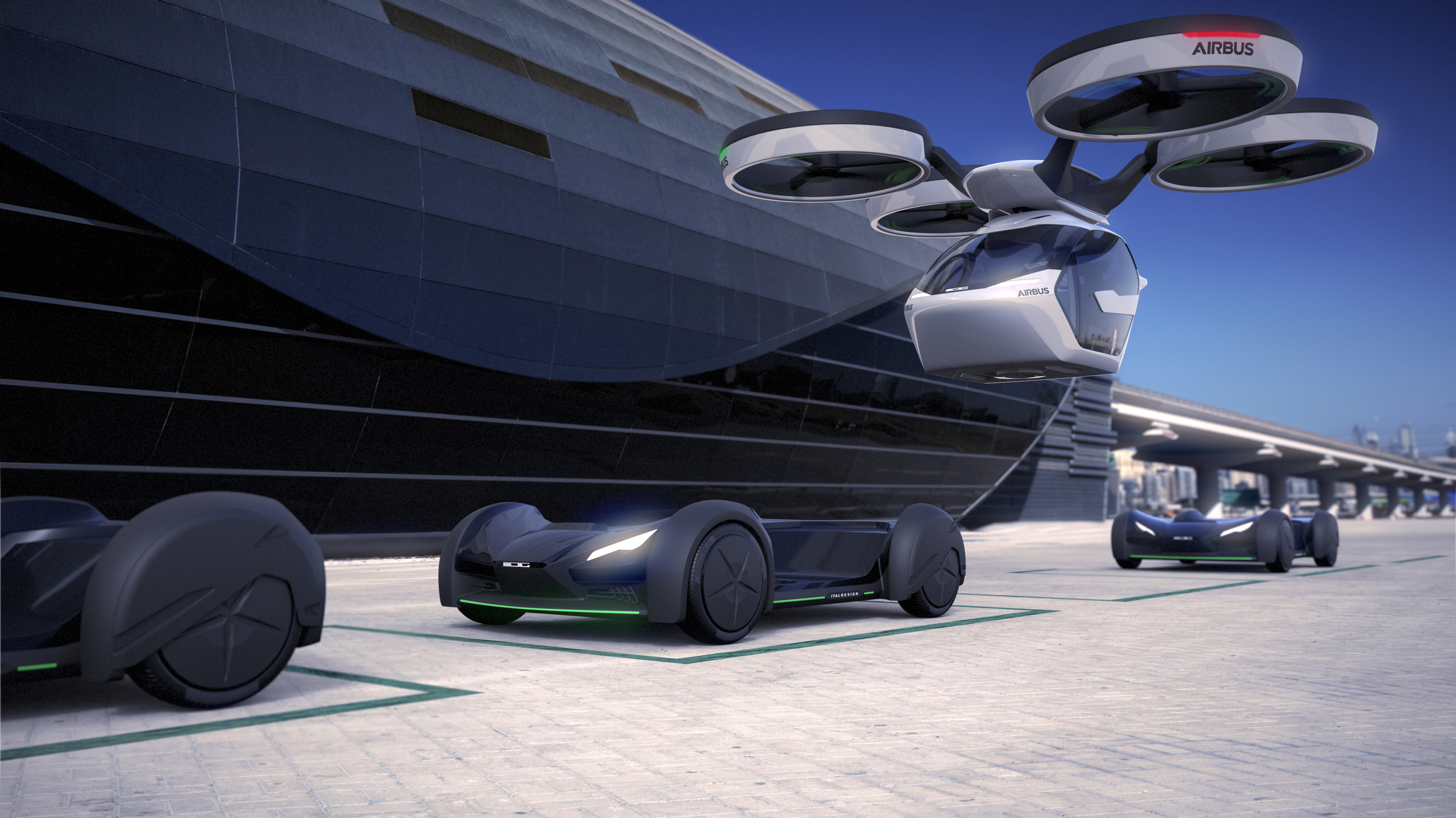 Italdesign/Airbus Pop.Up (2017): Flying  Car Concept