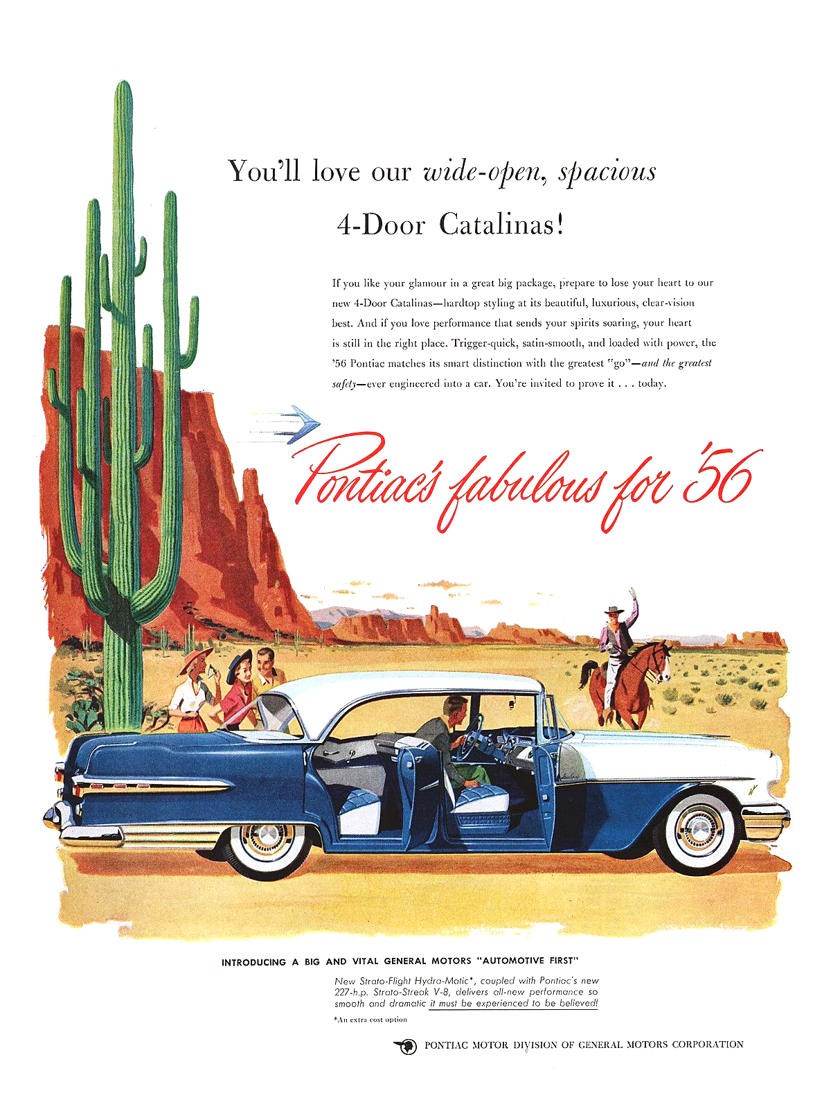 Pontiac Four-Door Catalina Ad (1956)