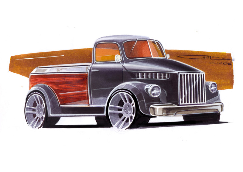 Pemespiba GAZ-51 Hot Rod (2006) - Design Sketch