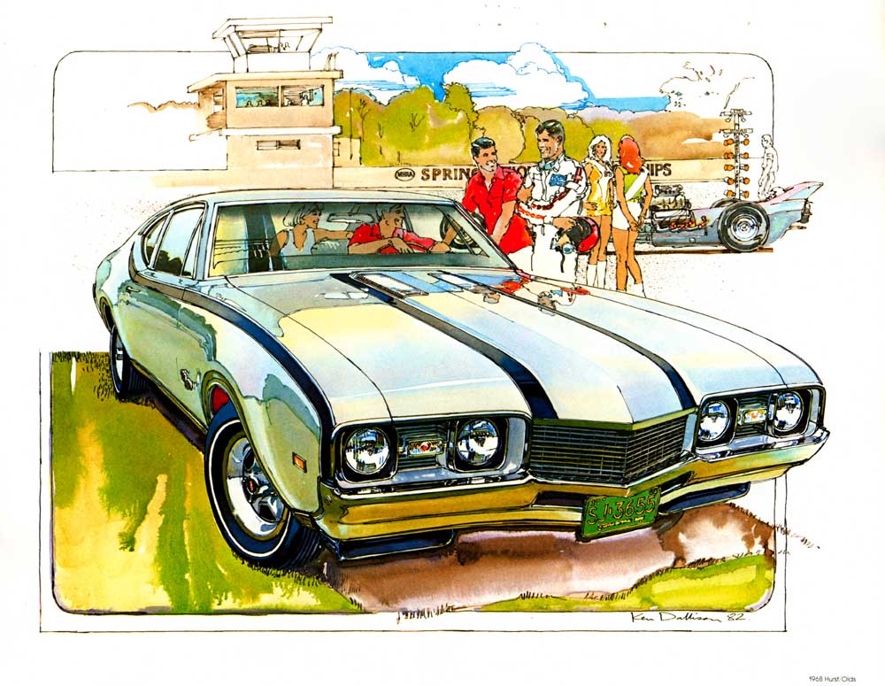 1968 Hurst/Olds: Illustrated by Ken Dallison
