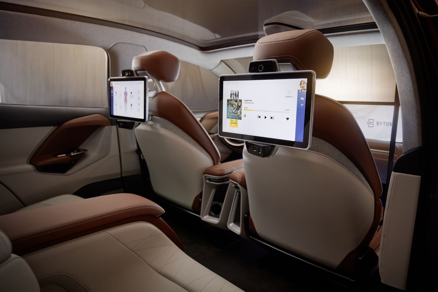 Byton M-Byte Concept (2018): Individual Rear Seat Entertainment