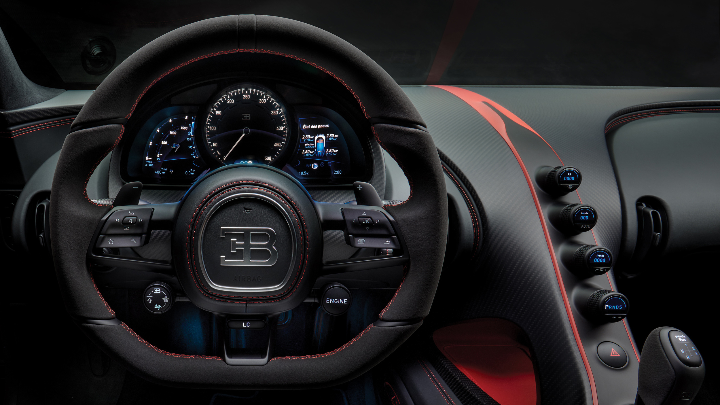 Bugatti Chiron Sport (2018): Steering wheel