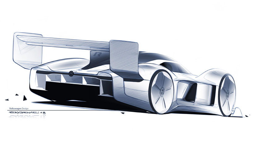 Volkswagen I.D. R Pikes Peak (2018) - Design Sketch