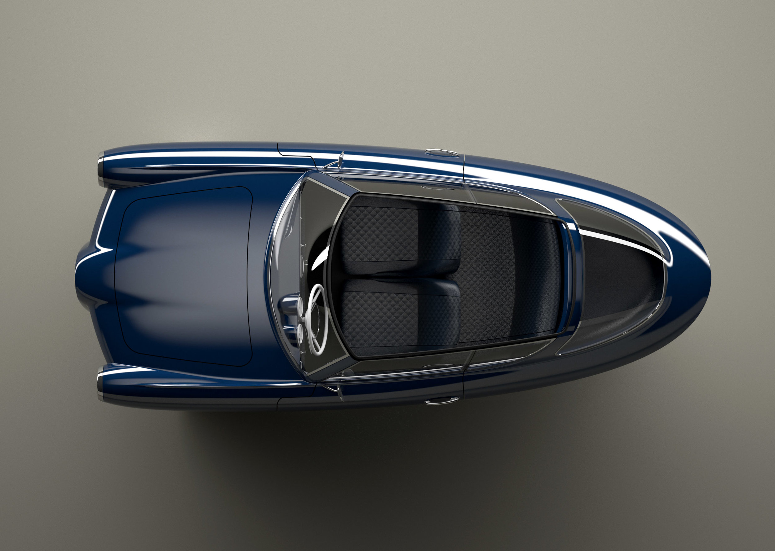 Nobe 100: Винтажный электромобиль на трех колесах