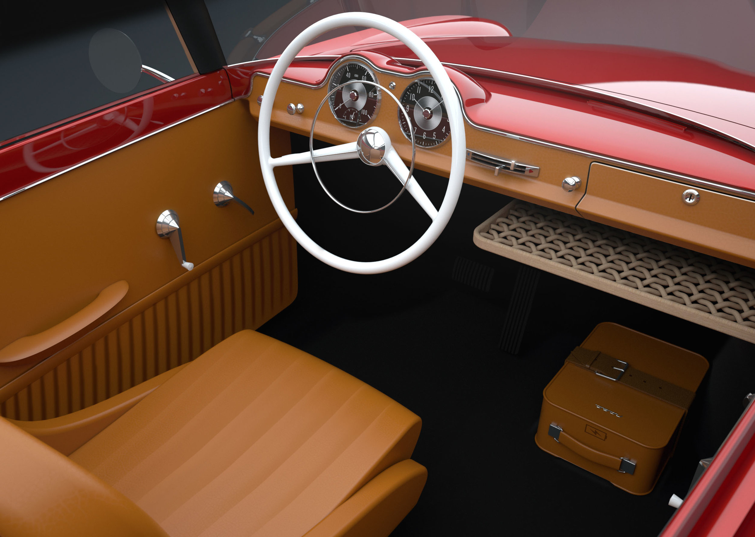 Nobe 100: Винтажный электромобиль на трех колесах