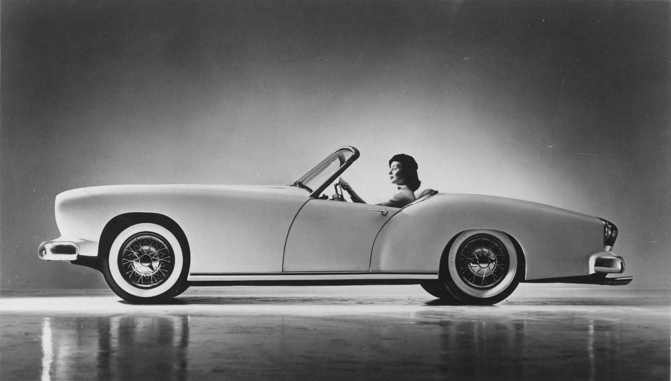 Kaiser-Frazer DKF-161 (1953): Prototype of Kaiser-Darrin 2-Door Sports Convertible