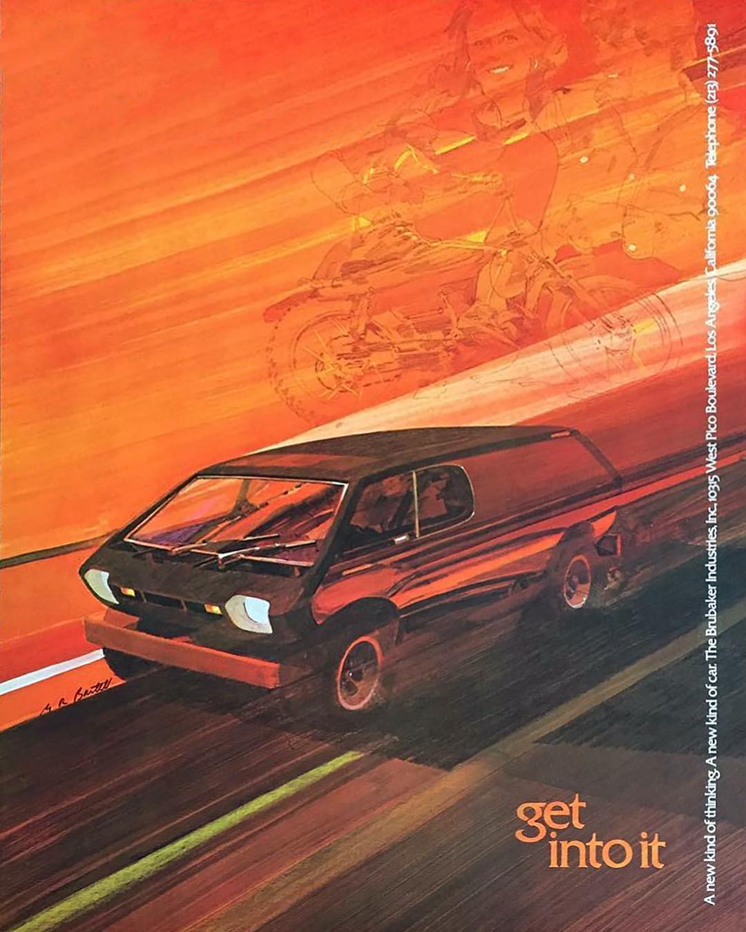 Brubaker Box (1972) - Promo Poster by George Bartell
