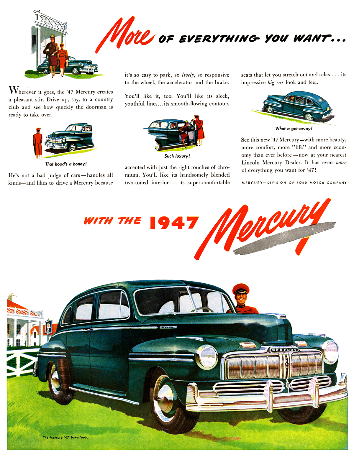 Mercury Ad (May, 1947) - Town Sedan