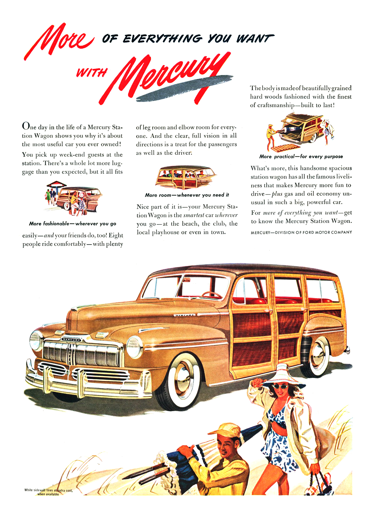 Mercury Ad (June–July, 1947) - Station Wagon