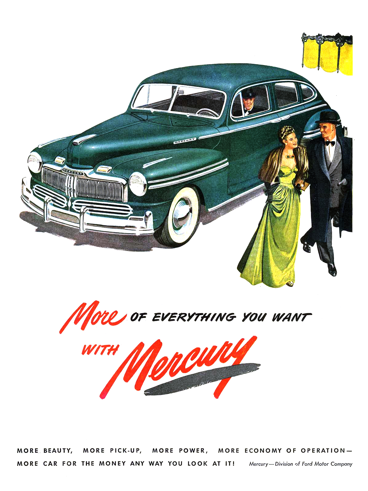 Mercury Ad (January, 1948) - Town Sedan