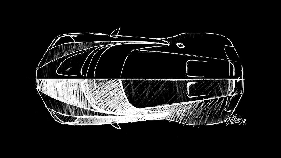 Bugatti La Voiture Noire (2019): Design Sketch