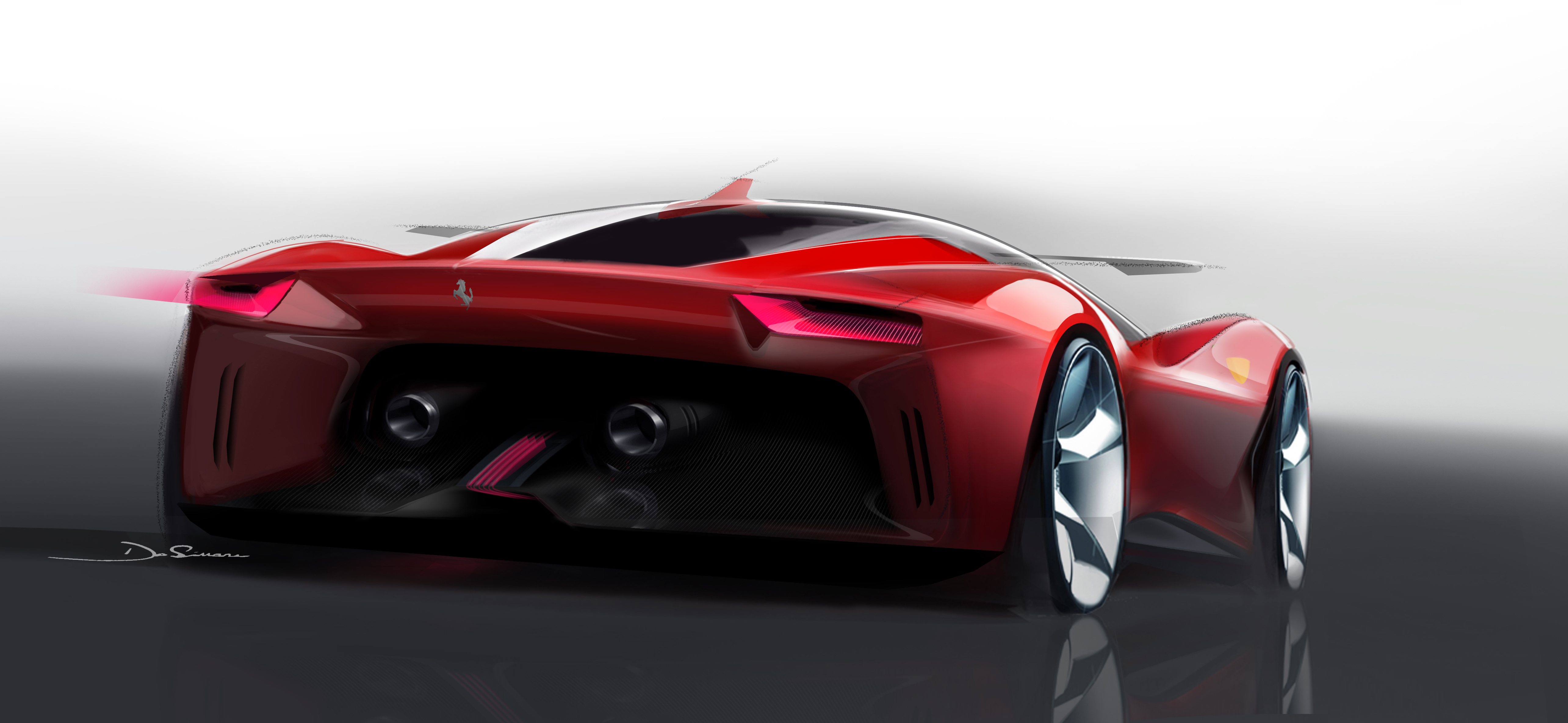 Ferrari P80/C (2019) - Design sketch