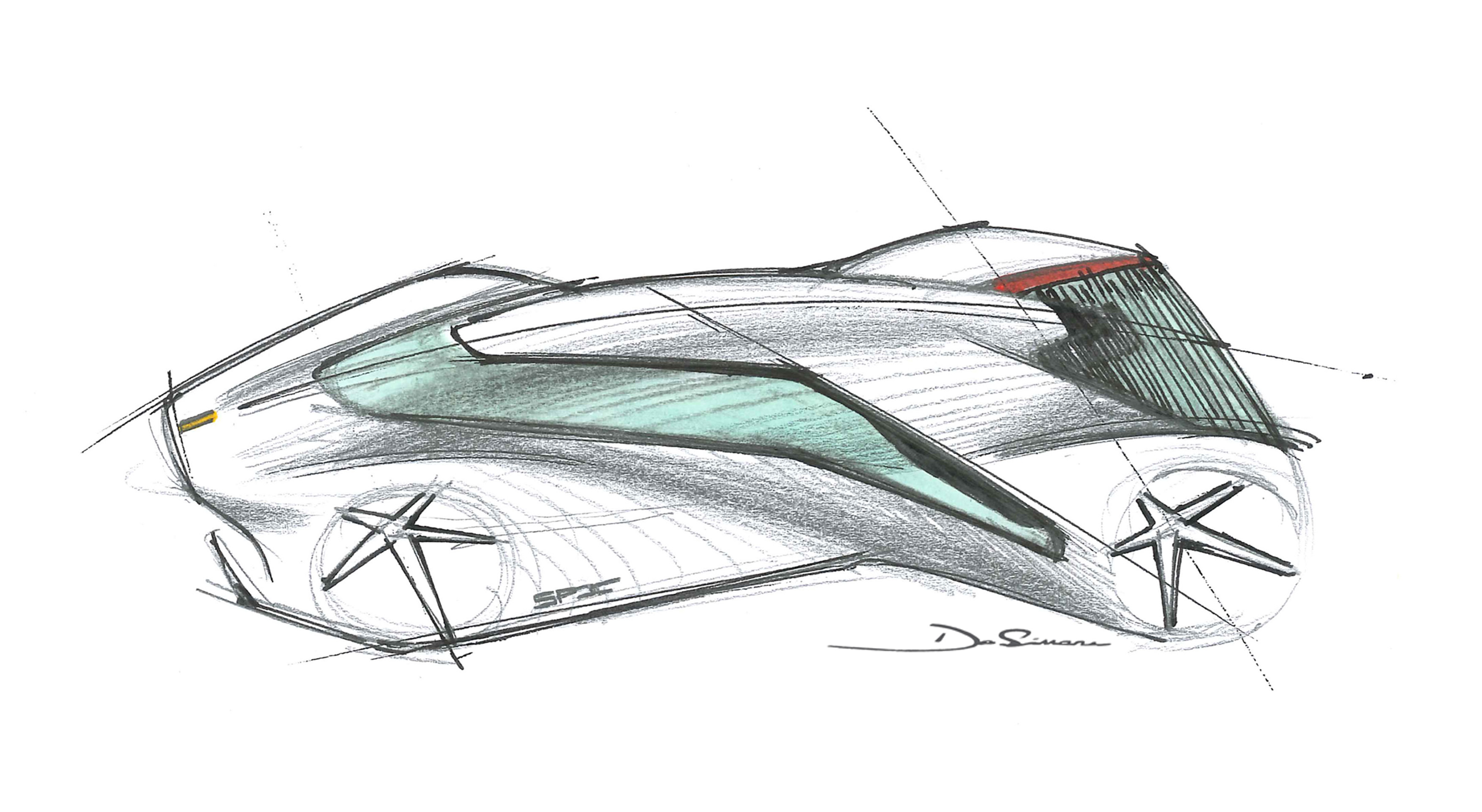Ferrari P80/C (2019) - Design sketch