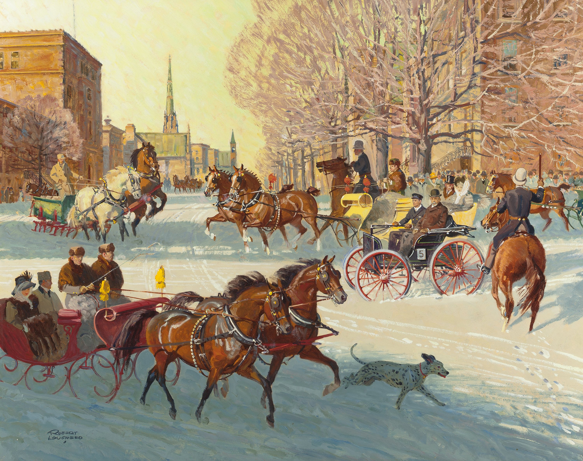 1967-01: A Duryea Wagon Wins Early Auto Race - Illustrated by Robert E. Lougheed