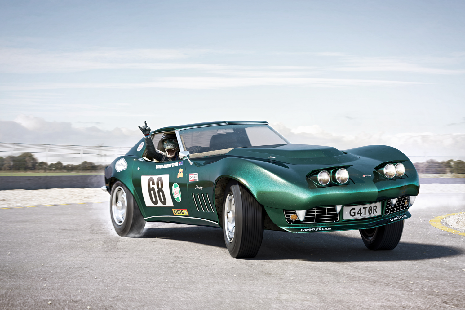 G4T0R - 1968 Chevrolet Corvette Stingray - Rides of the Wild by Frédéric Müller