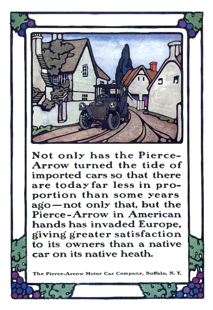 Pierce-Arrow Ad (November, 1913) - Illustrated by Guernsey Moore