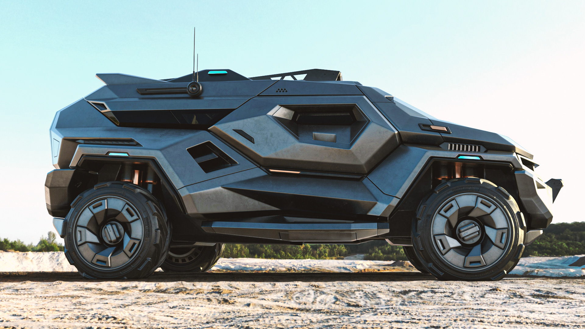 Desert Armortruck SUV Concept by Milen Ivanov