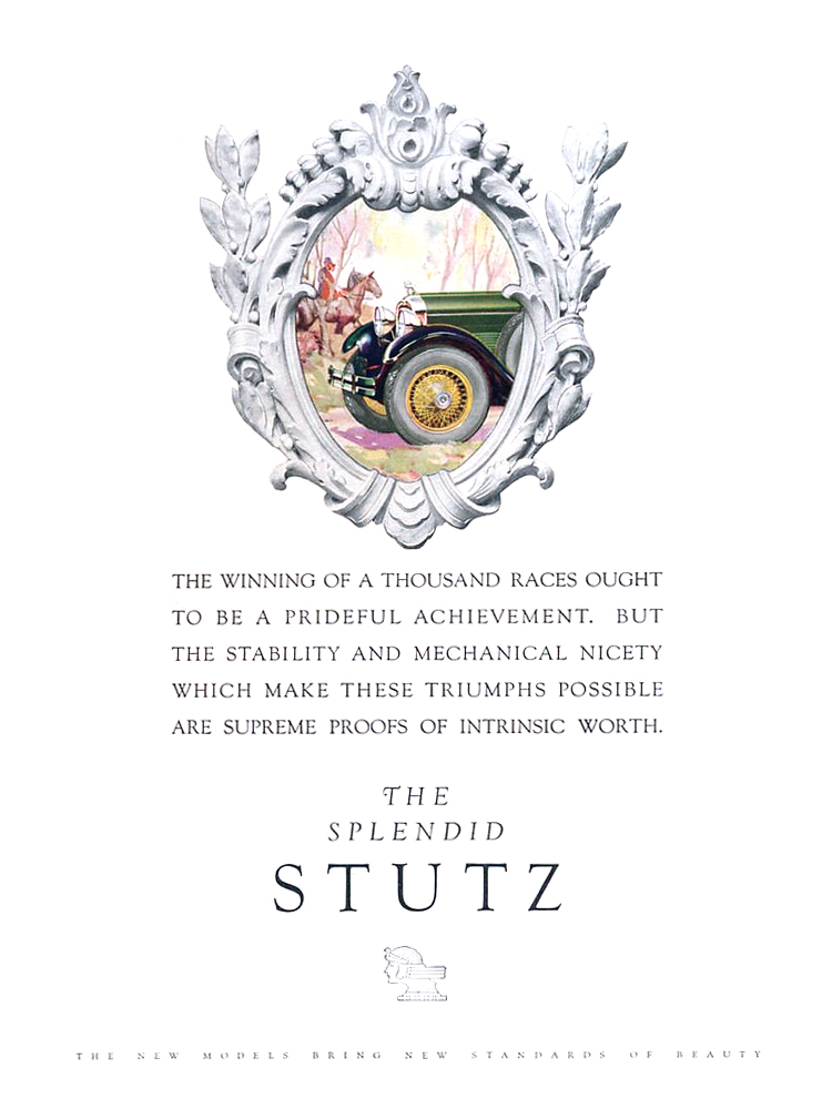 The Splendid Stutz Ad (1928)