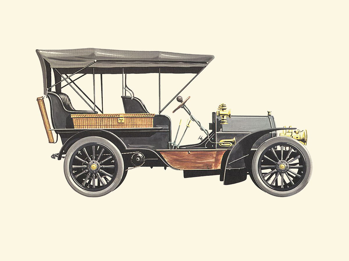 1904 Fiat 24/32 HP - Illustrated by Pierre Dumont