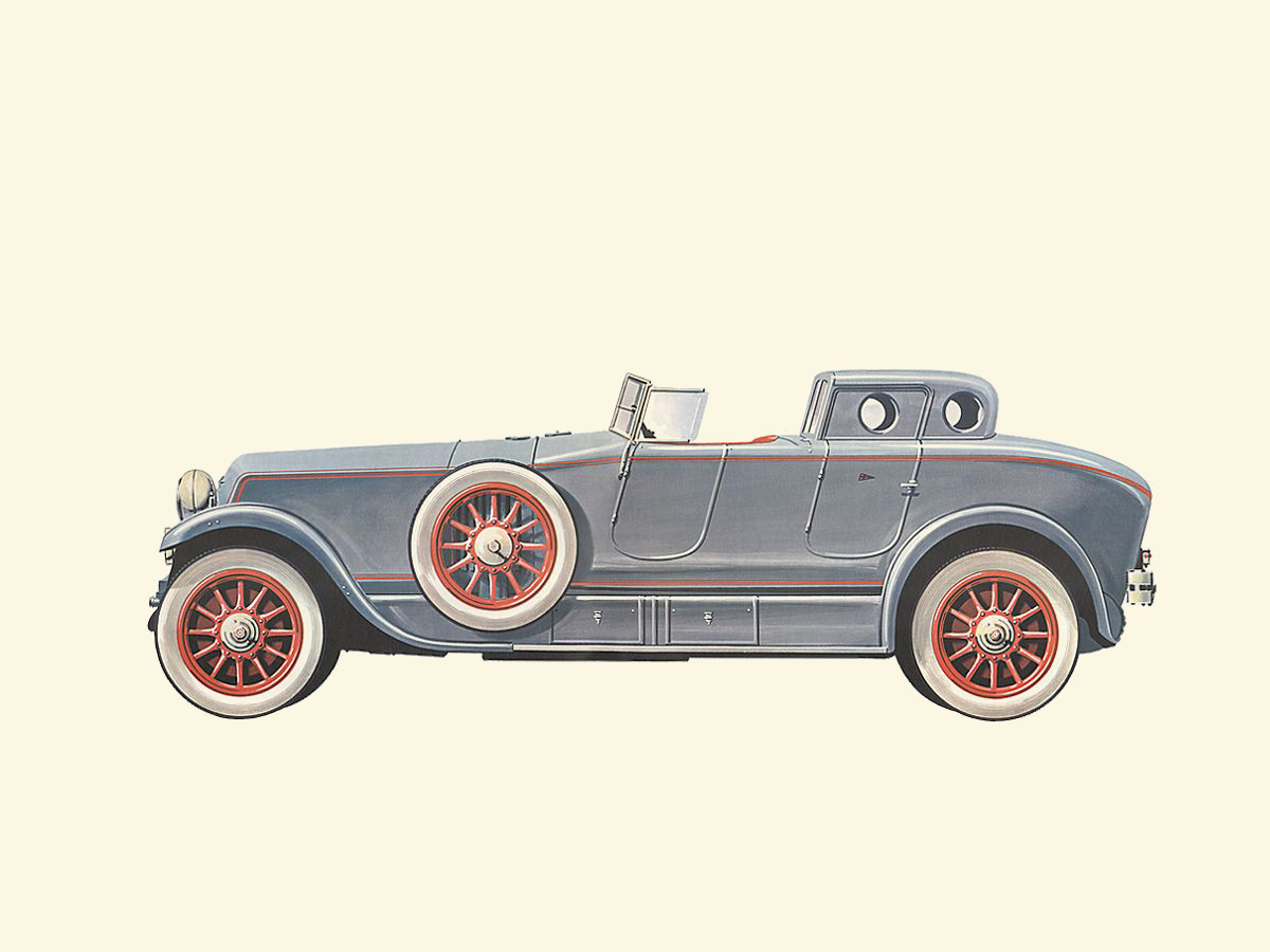 1921–1929 Renault 45 HP - Illustrated by Pierre Dumont
