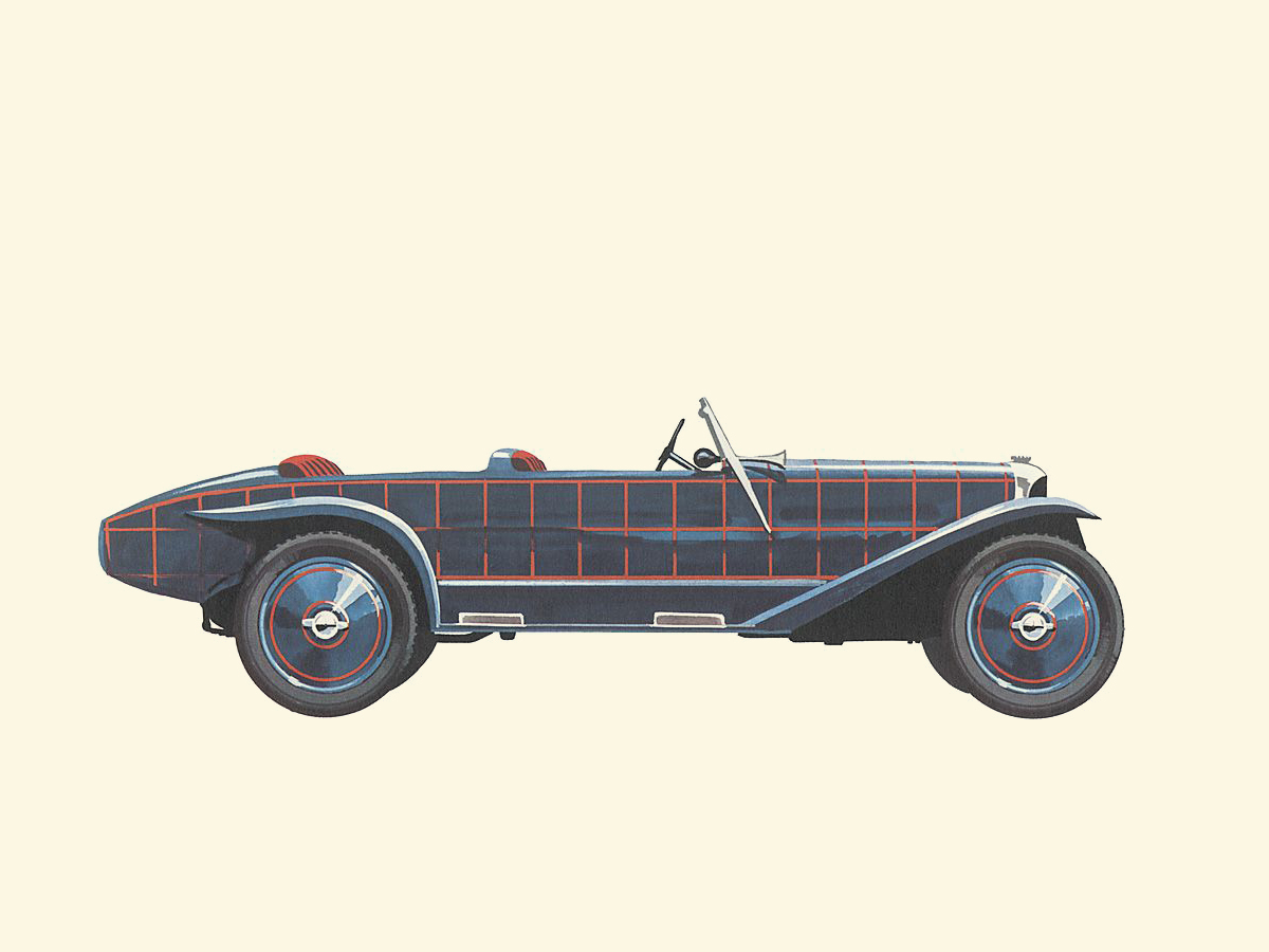 1923 Voisin 22/30 - Illustrated by Pierre Dumont
