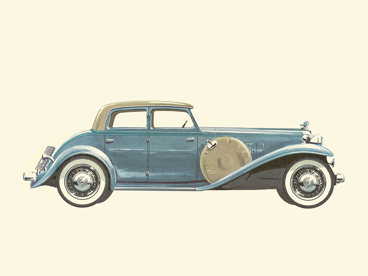 1932 Stutz DV-32 - Illustrated by Pierre Dumont
