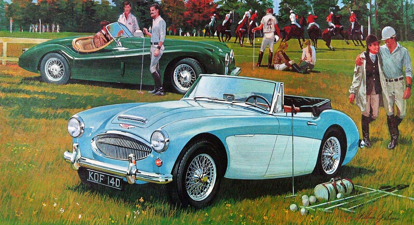 1959 Austin-Healey: Illustrated by William J. Sims