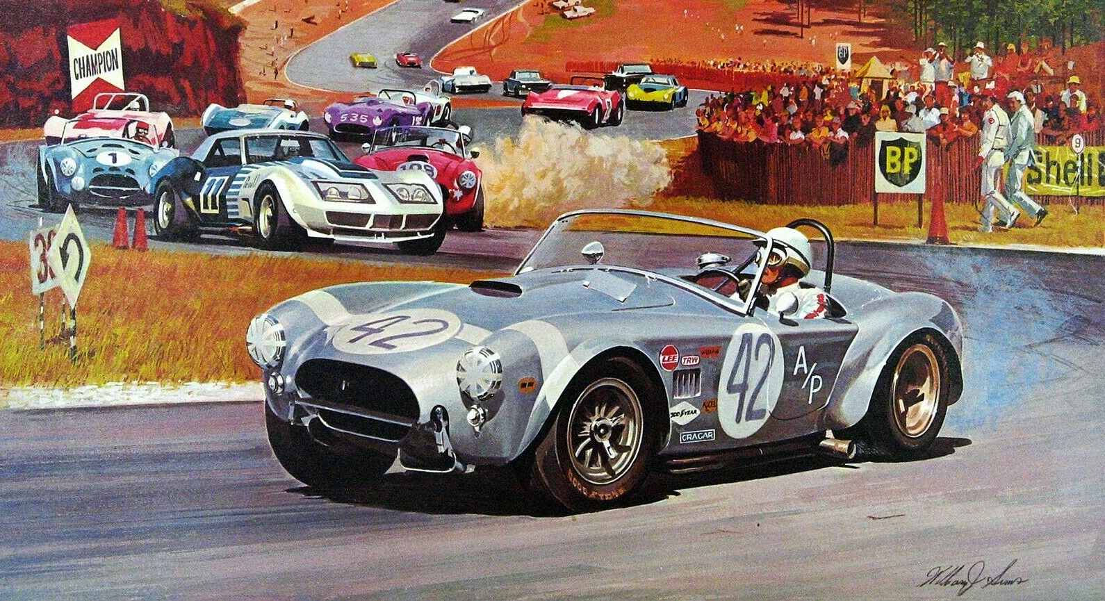 1966 AC Cobra Shelby 427: Illustrated by William J. Sims