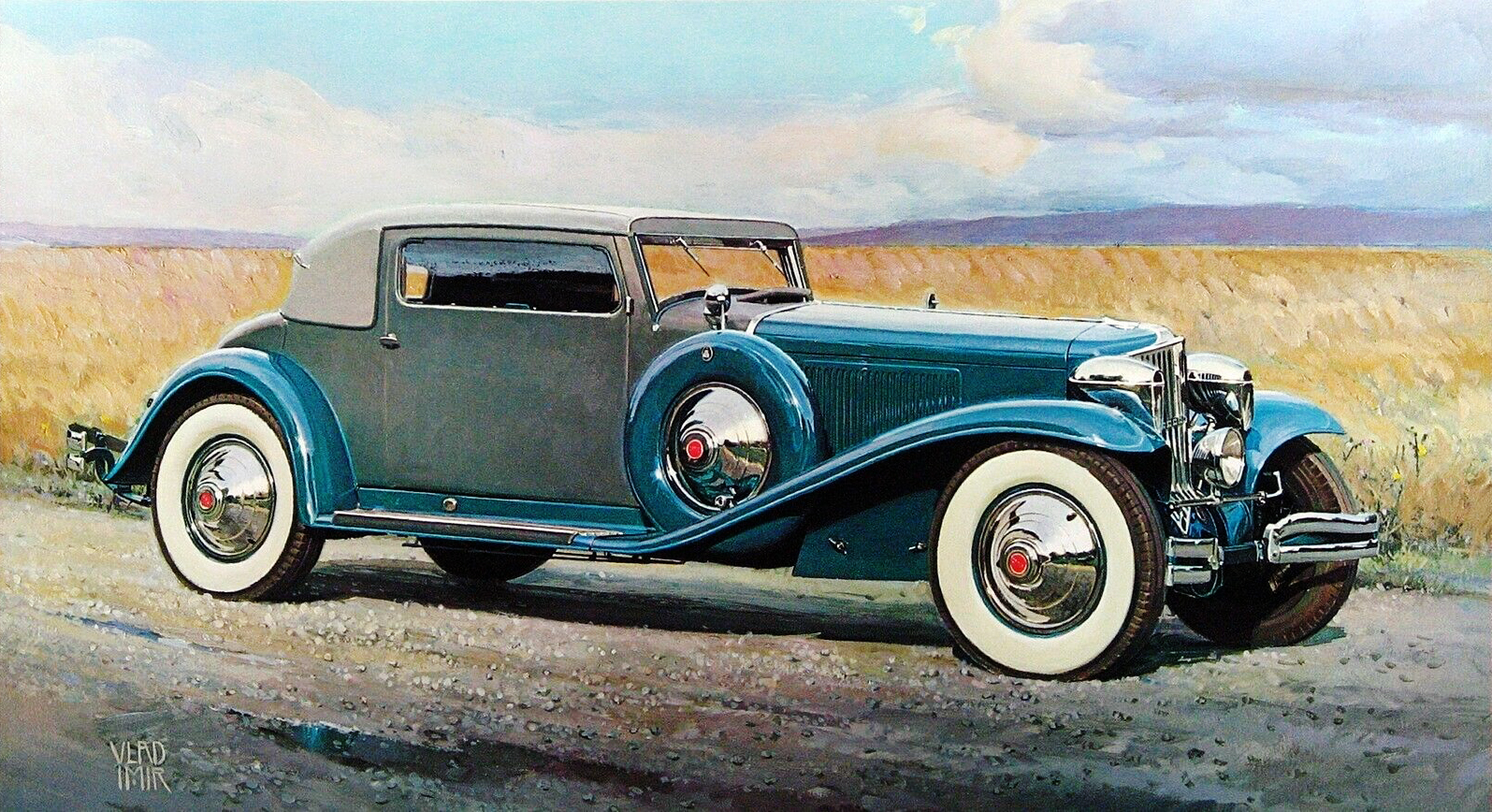 1930 Cord Model L29 (Weymann): Illustrated by Vladimir Kordic