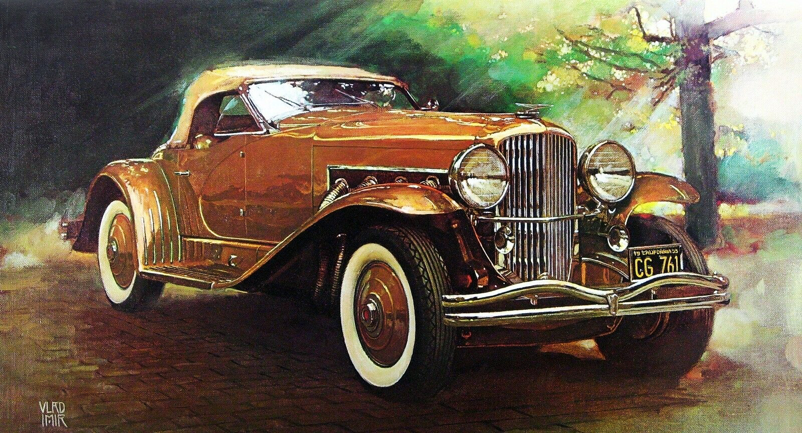 1935 Duesenberg SSJ Speedster (LaGrande): Illustrated by Vladimir Kordic