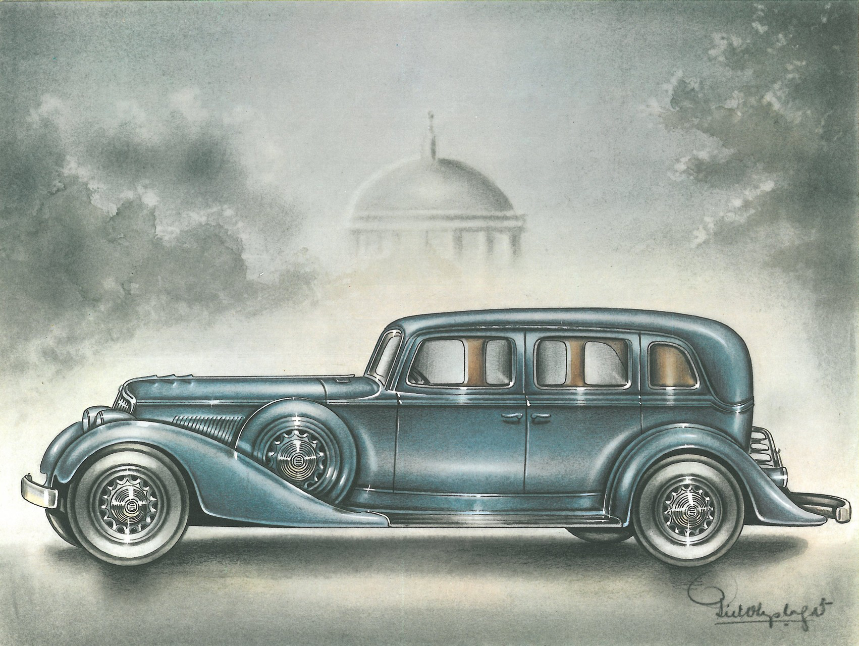 1932 Graham Blue Streak: Illustrated by Piet Olyslager