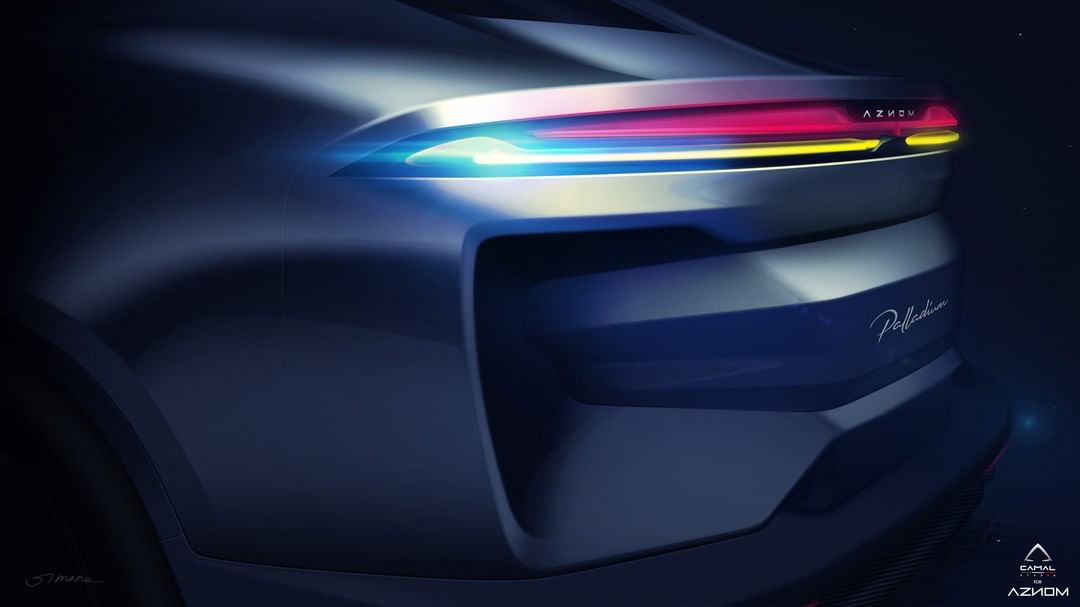 Aznom Palladium by Camal Studio (2020): Rear view detail. Make your night bright.⁠